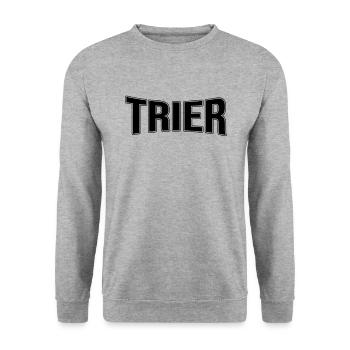 Trier - Unisex Pullover - Weißgrau meliert - Vorne - Alina (178cm) & Michal (187cm)