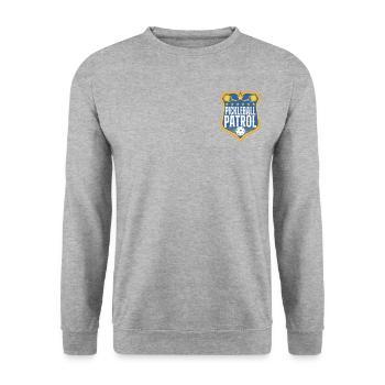 Pickleball Badge Pickleball Patrol - Unisex Pullover - Weißgrau meliert - Vorne - Alina (178cm) & Michal (187cm)