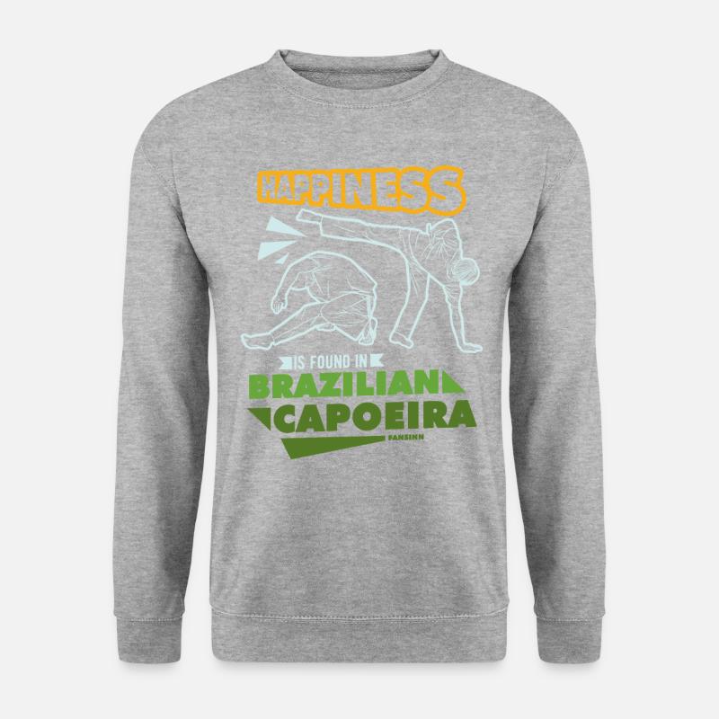 Brasilien - Unisex Pullover - Weißgrau meliert