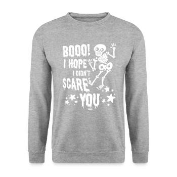 Kids Halloween Costume Skeleton Party - Unisex Sweatshirt - salt & pepper - Front - Alina (178cm) & Michal (187cm)