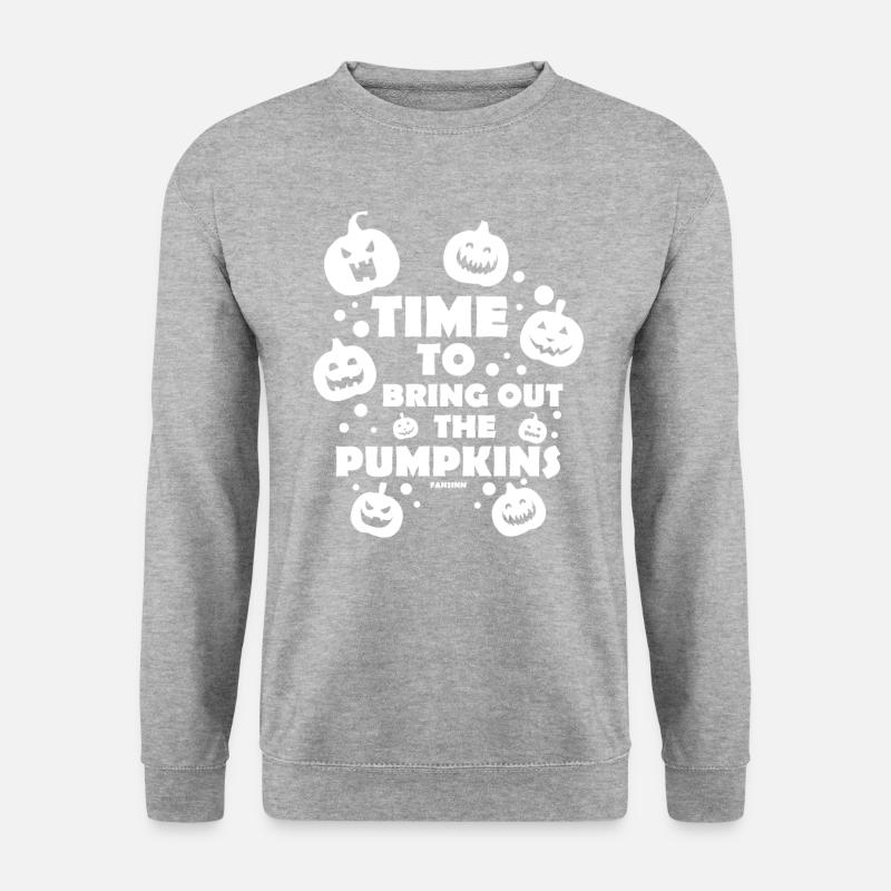 Pumpkin face - Unisex Sweatshirt - salt & pepper