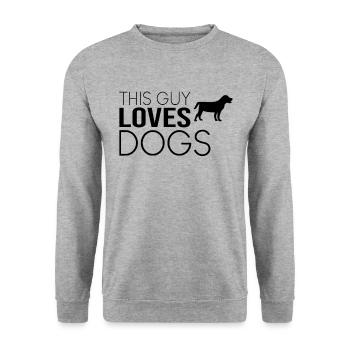 Type Dog Saying - Unisex Sweatshirt - salt & pepper - Front - Alina (178cm) & Michal (187cm)