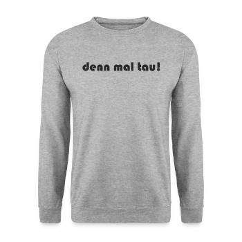 Segeln - denn mal tau - Unisex Pullover - Weißgrau meliert - Vorne - Alina (178cm) & Michal (187cm)