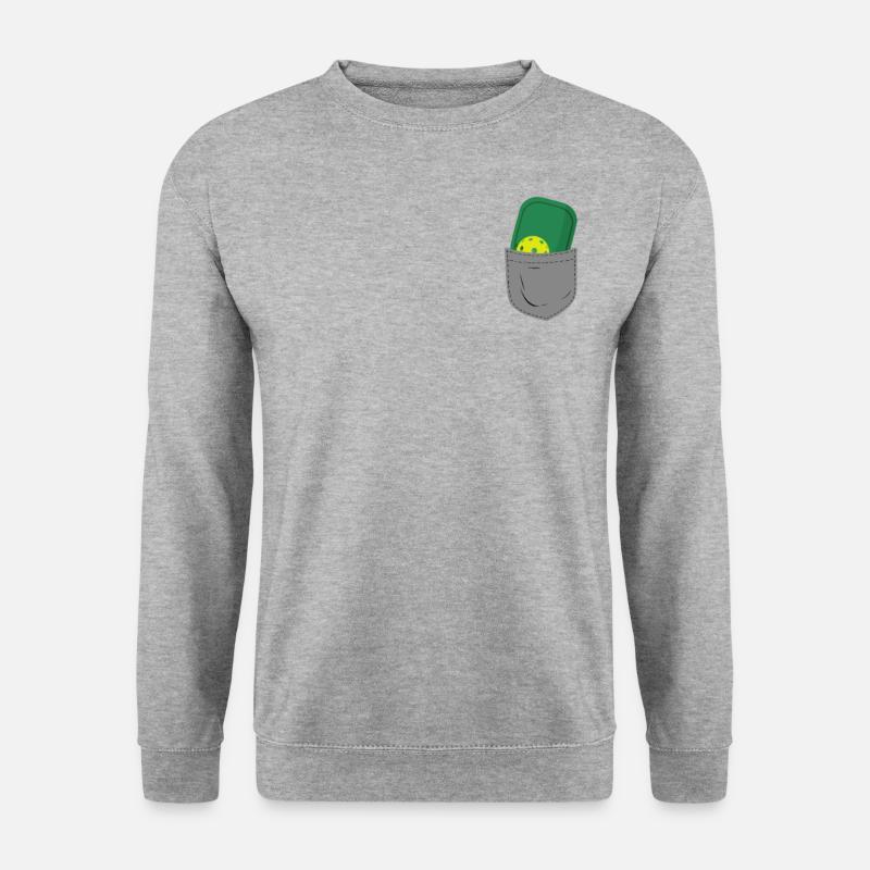 Pickleball Pocket - Unisex Pullover - Weißgrau meliert