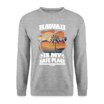 Hawaii Urlaub Aloha Sommer Hawaiian Geschenk - Unisex Pullover - Weißgrau meliert - Vorne - Alina (178cm) & Michal (187cm)