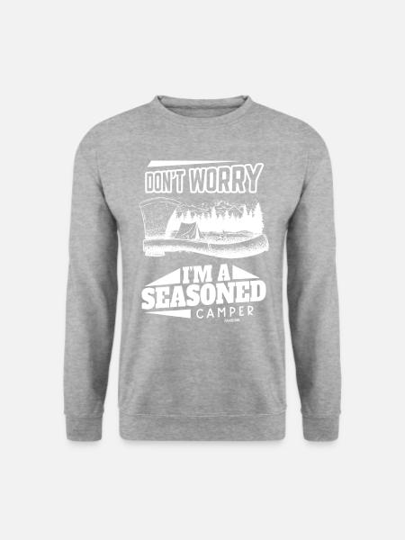Camping Camping Holiday Tent Gift - Unisex Sweatshirt - salt & pepper