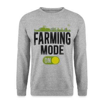 Farming Farmer Tractor Vintage - Unisex Pullover - Weißgrau meliert - Vorne - Alina (178cm) & Michal (187cm)