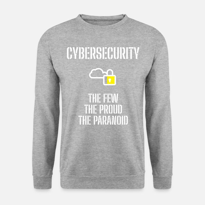 Cybersecurity - IT-Sicherheit Informatiker - Unisex Pullover - Weißgrau meliert