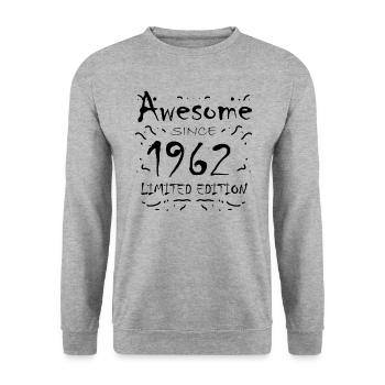 Fantastic since 1962 - born in 1962 - Unisex Sweatshirt - salt & pepper - Front - Alina (178cm) & Michal (187cm)