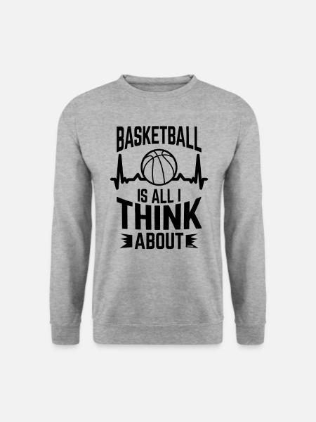 Basketball Heartbeat - Unisex Sweatshirt - salt & pepper