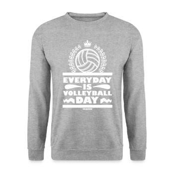 Volley-ball - Sweat-shirt Unisexe - gris chiné - Devant - Alina (178cm) & Michal (187cm)