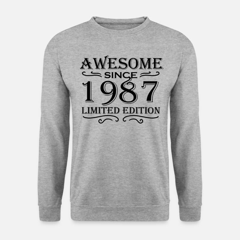 1987 - Born 1987 - Unisex Sweatshirt - salt & pepper