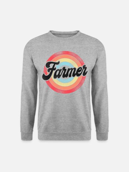 Agriculteur Rétro Vintage - Sweat-shirt Unisexe - gris chiné