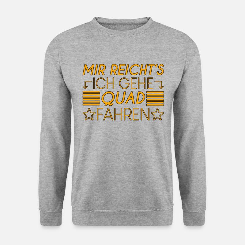 Quad Spruch - Unisex Pullover - Weißgrau meliert