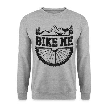 Enduro VTT VTT - Sweat-shirt Unisexe - gris chiné - Devant - Alina (178cm) & Michal (187cm)