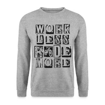 Enduro VTT VTT - Sweat-shirt Unisexe - gris chiné - Devant - Alina (178cm) & Michal (187cm)