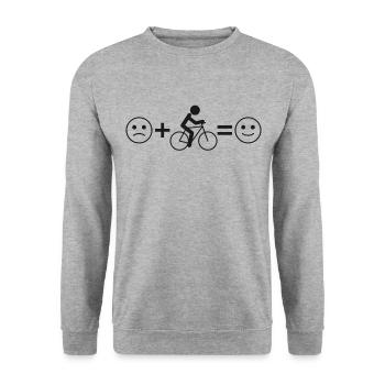 Enduro VTT VTT Équitation - Sweat-shirt Unisexe - gris chiné - Devant - Alina (178cm) & Michal (187cm)