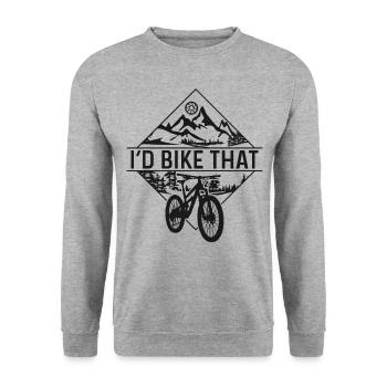 Enduro VTT VTT Équitation - Sweat-shirt Unisexe - gris chiné - Devant - Alina (178cm) & Michal (187cm)
