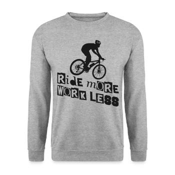 Enduro VTT VTT Équitation - Sweat-shirt Unisexe - gris chiné - Devant - Alina (178cm) & Michal (187cm)