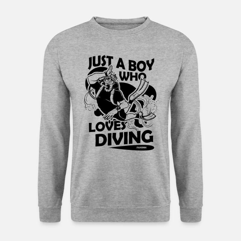 Tauchen - Unisex Pullover - Weißgrau meliert