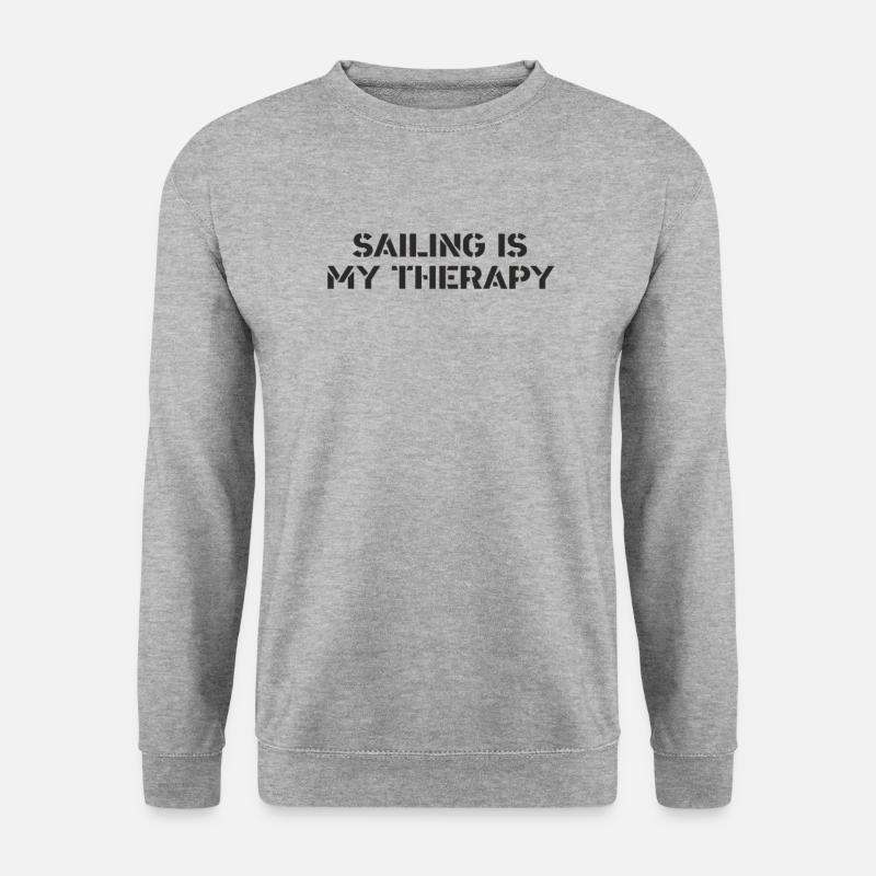 Sailing - sailing is my therapy - Unisex Sweatshirt - salt & pepper