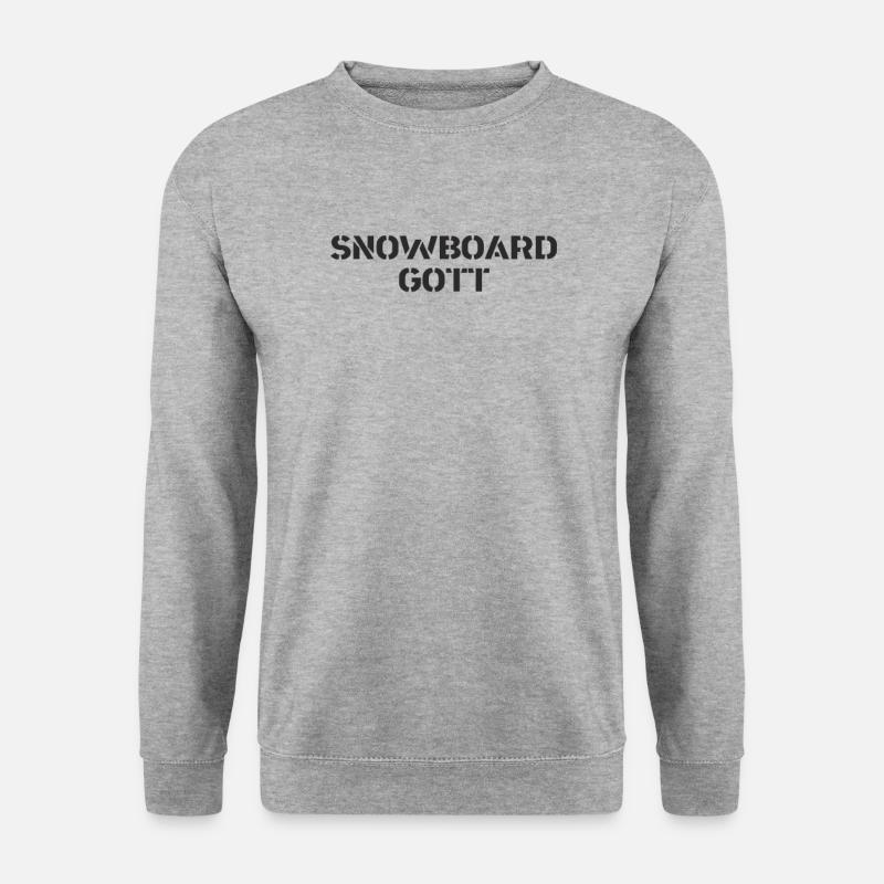 Snowboard - Snowboard God - Unisex Sweatshirt - salt & pepper