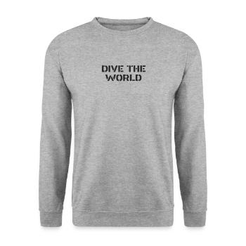 Diving - Dive the world - Unisex Sweatshirt - salt & pepper - Front - Alina (178cm) & Michal (187cm)