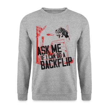 Parkour Free Running Traceur - Sweat-shirt Unisexe - gris chiné - Devant - Alina (178cm) & Michal (187cm)
