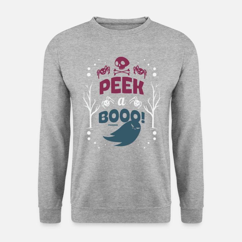 eerie ghost Halloween gift - Unisex Sweatshirt - salt & pepper