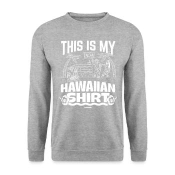 Hawaii Vacation Aloha Cadeau hawaïen d’été - Sweat-shirt Unisexe - gris chiné - Devant - Alina (178cm) & Michal (187cm)