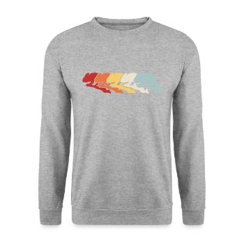 Lézard Reptile Animal de compagnie Caméléon Vintage - Sweat-shirt Unisexe - gris chiné - Devant - Alina (178cm) & Michal (187cm)