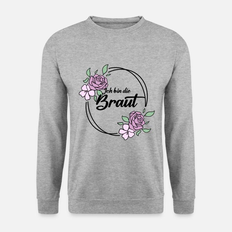 Die Braut Junggesellinnenabschied - Unisex Pullover - Weißgrau meliert