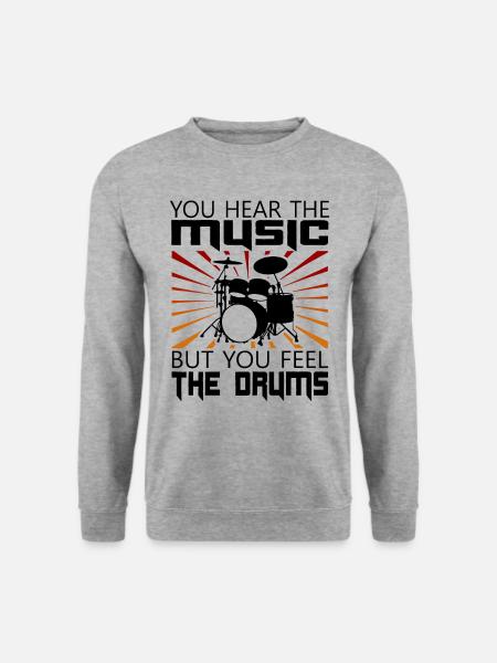 Drums Drummer Musicians - Unisex Sweatshirt - salt & pepper