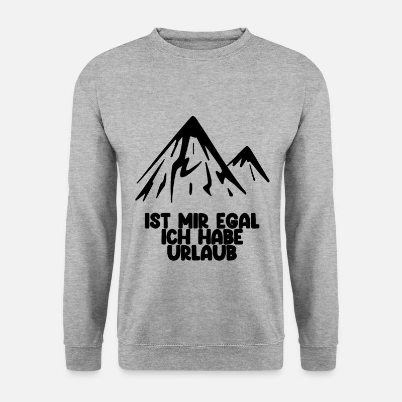 Urlaub - Unisex Pullover - Weißgrau meliert