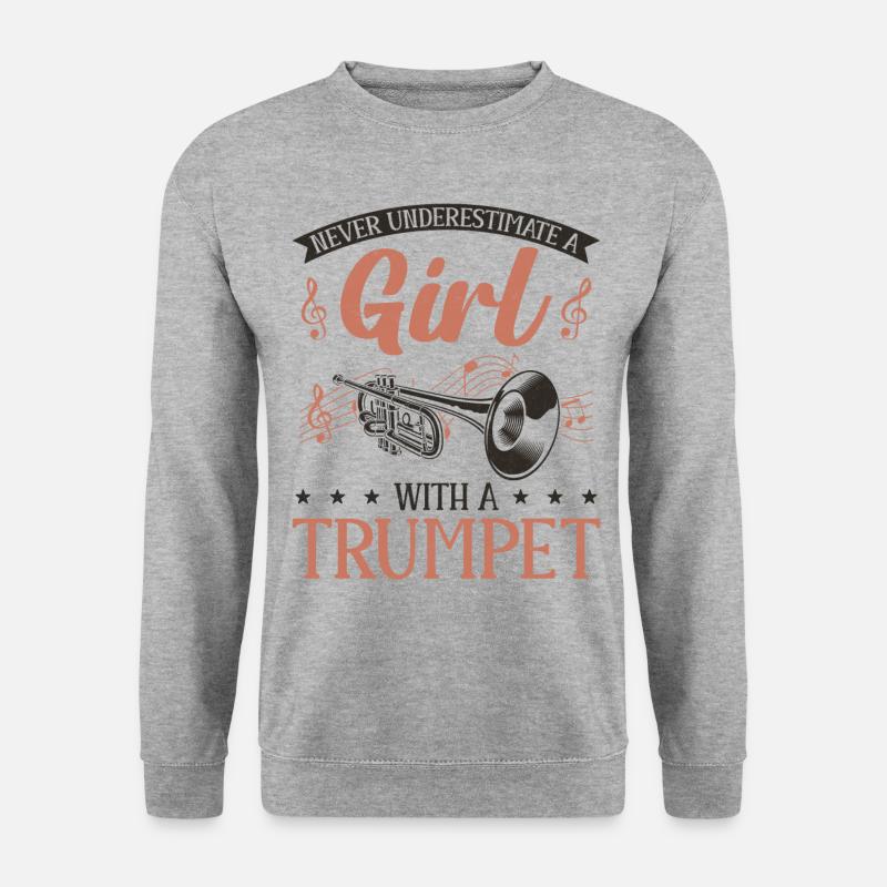Trumpet Player Never Underestimate - Unisex Sweatshirt - salt & pepper