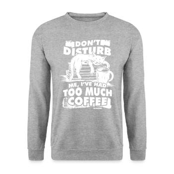 Coffee - Unisex Sweatshirt - salt & pepper - Front - Alina (178cm) & Michal (187cm)