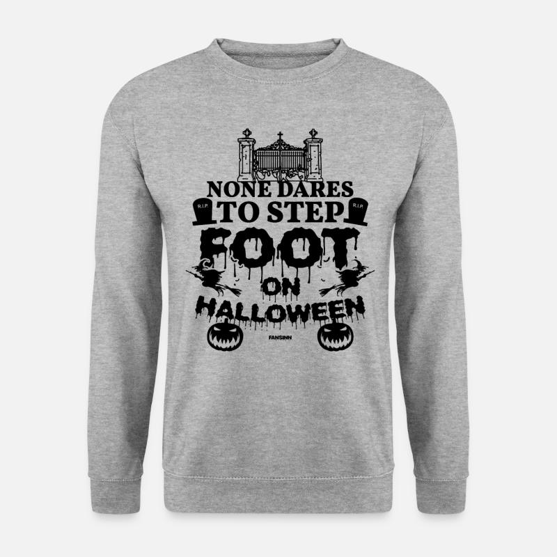 Halloween Horror - Unisex Pullover - Weißgrau meliert