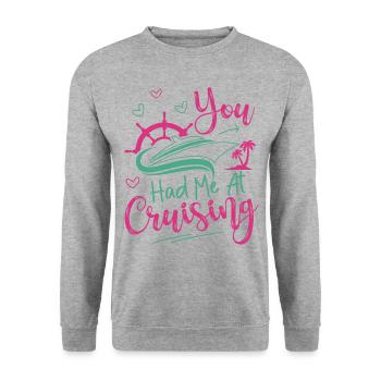 Croisière Vacances Fille que Vous aviez - Sweat-shirt Unisexe - gris chiné - Devant - Alina (178cm) & Michal (187cm)