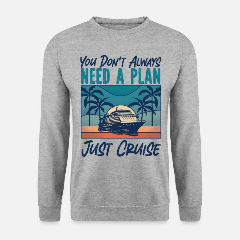 Croisière Vacances Rétro Vous - Sweat-shirt Unisexe - gris chiné