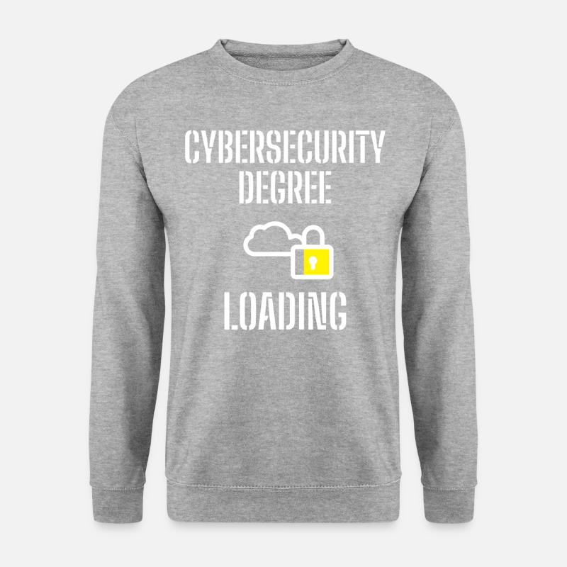 Cybersecurity - IT-Sicherheit Informatiker - Unisex Pullover - Weißgrau meliert