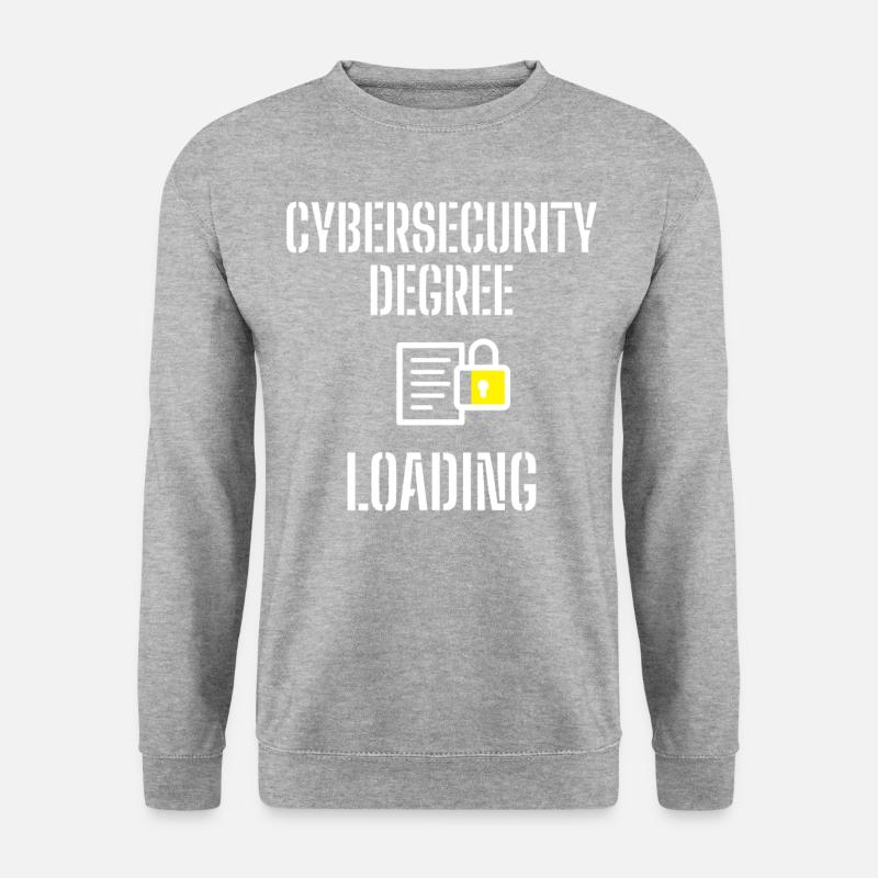 Cybersecurity - IT-Sicherheit Informatiker - Unisex Pullover - Weißgrau meliert