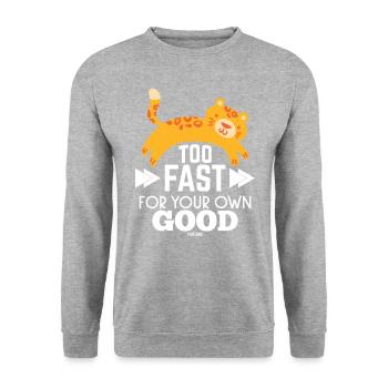 Trop vite pour votre propre bien - Sweat-shirt Unisexe - gris chiné - Devant - Alina (178cm) & Michal (187cm)