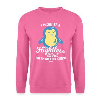 pingouin mignon ne peut pas voler - Sweat-shirt Unisexe - rose - Devant