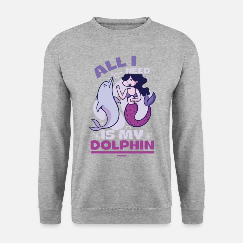 Dolphin - Unisex Sweatshirt - salt & pepper
