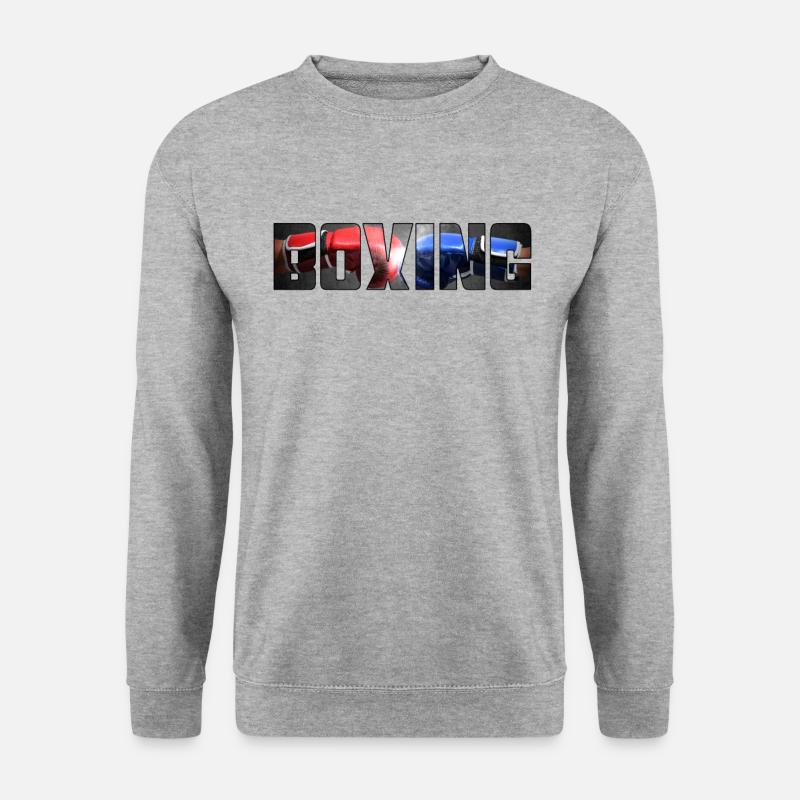 Boxen - Unisex Pullover - Weißgrau meliert