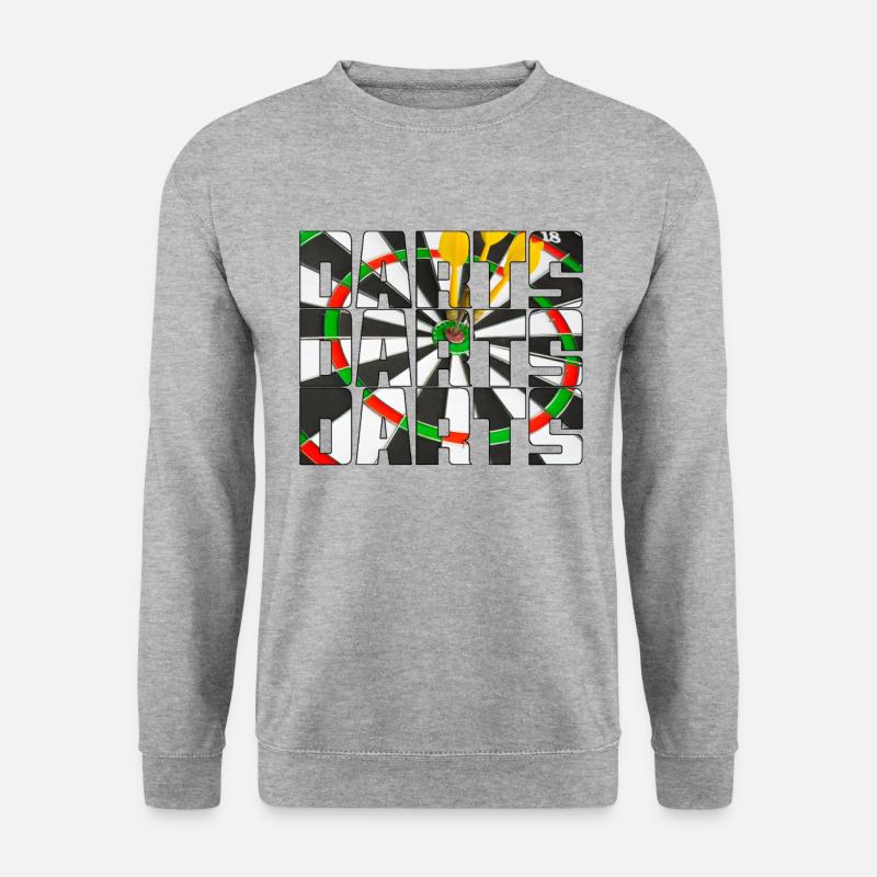 Dart - Unisex Pullover - Weißgrau meliert