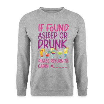 Cruise Ship Vacation Friends - Unisex Pullover - Weißgrau meliert - Vorne - Alina (178cm) & Michal (187cm)