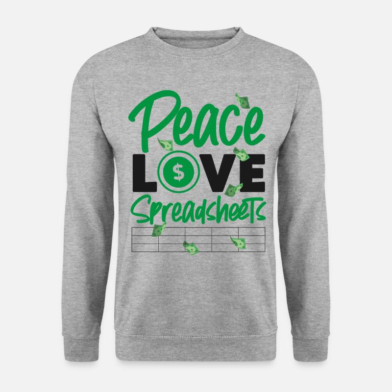Accountant Bookkeeper Accounting - Unisex Pullover - Weißgrau meliert