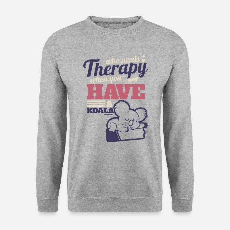 Koala who needs therapy - Unisex Sweatshirt - salt & pepper