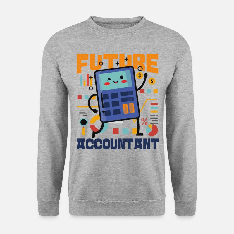 Accountant Bookkeeper Accounting - Unisex Pullover - Weißgrau meliert